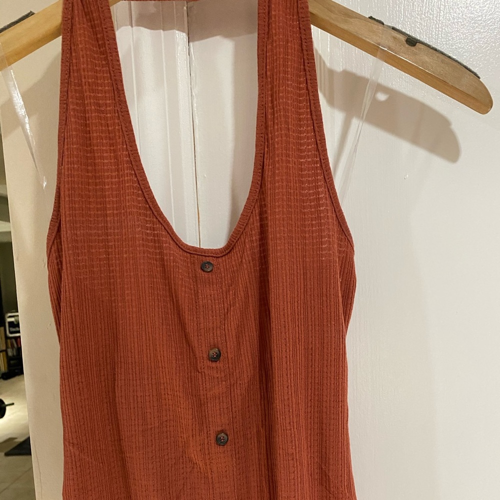 Button Front Halter top